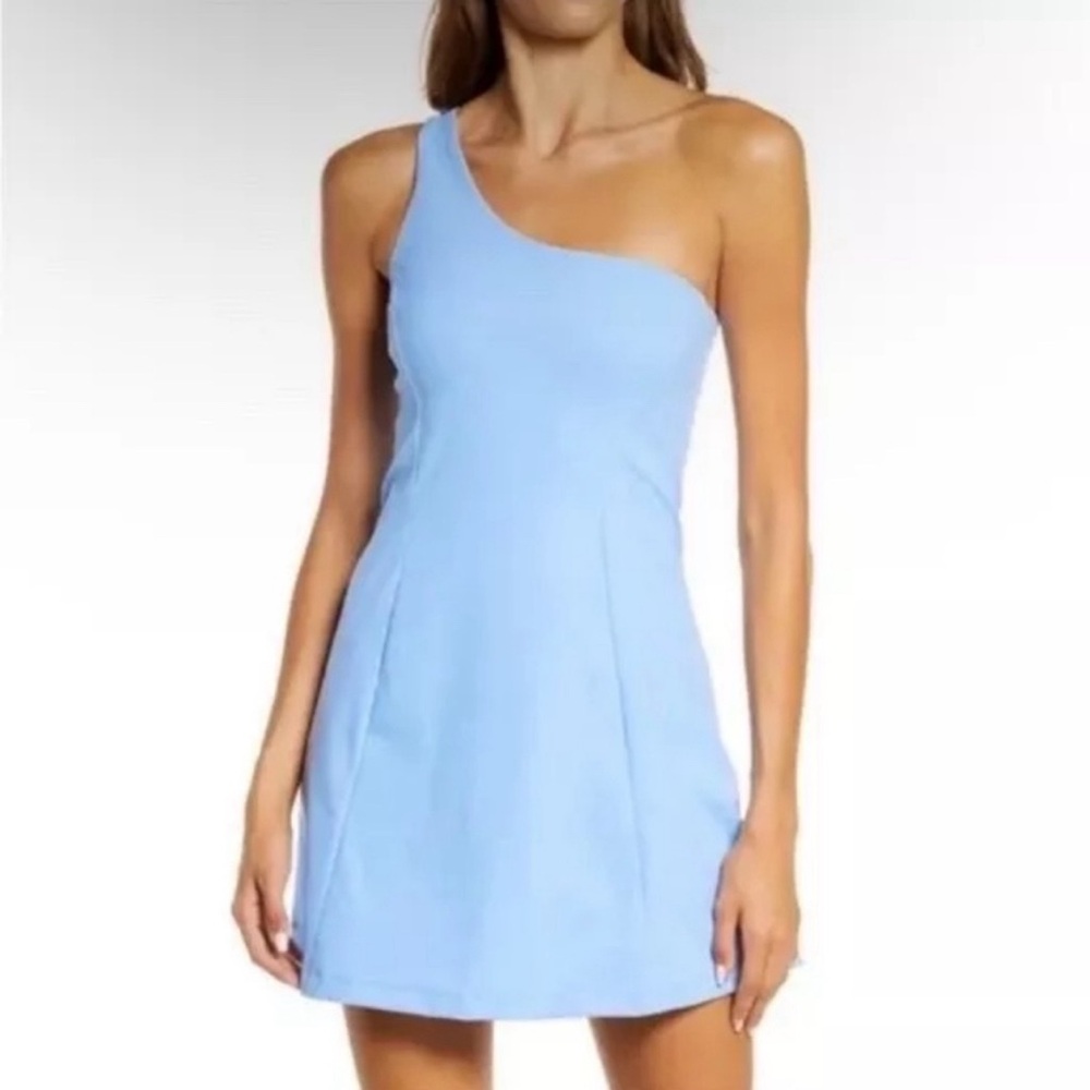 Outdoor Voices One-Shoulder Exercise Dress
